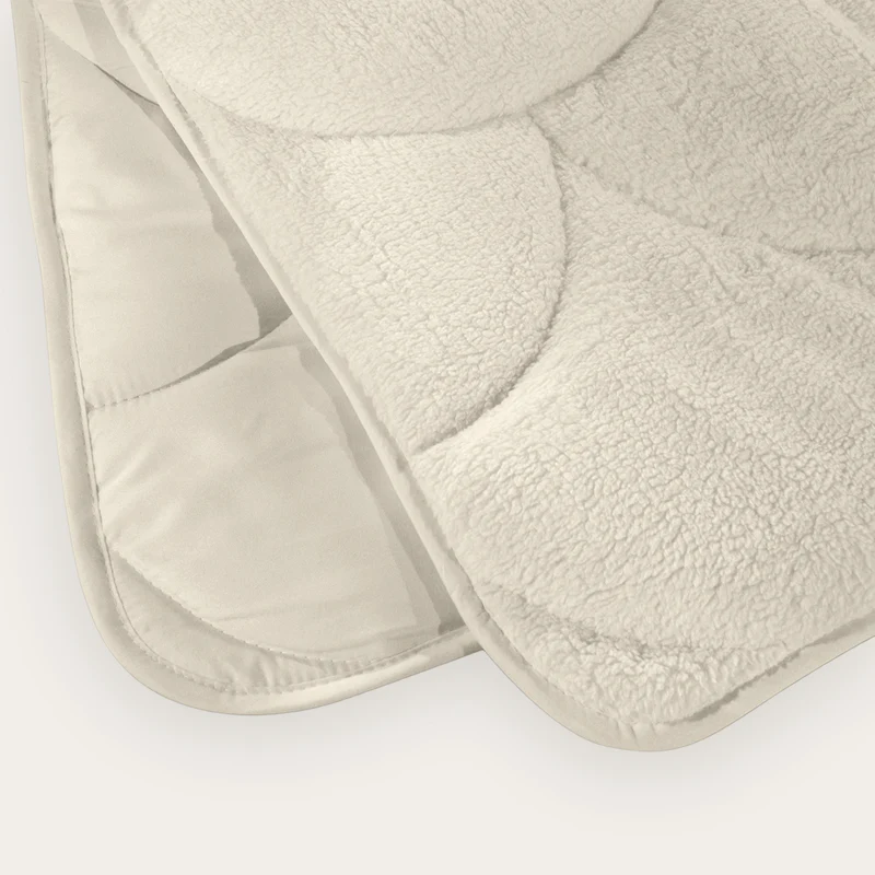 Wasbaar All Season Dekbed | Teddy Wave | Cream White