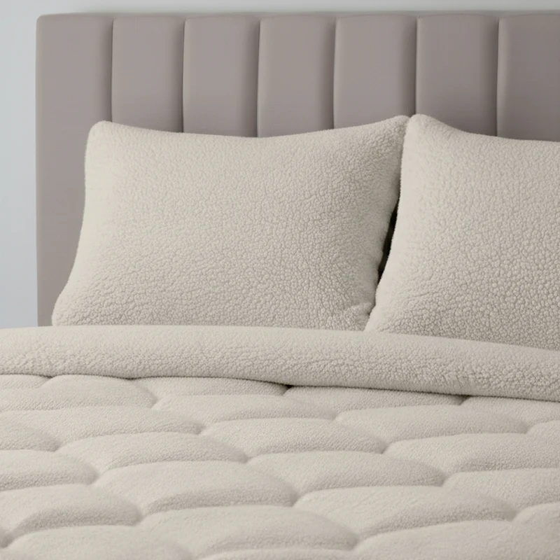 Wasbaar All Season Dekbed | Teddy Wave | Cream White