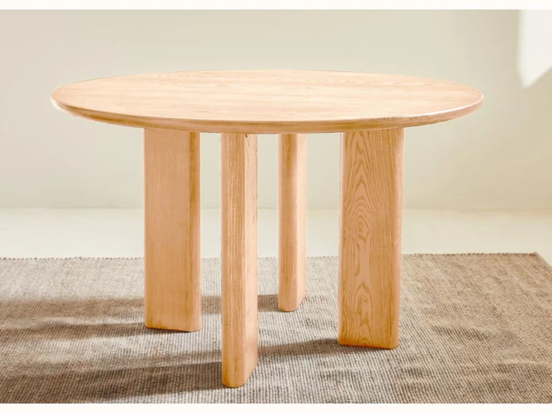 Table à manger ronde en bois massif BAOBAB