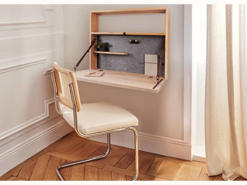 Bureau mural en bois massif Eyao x Kipli