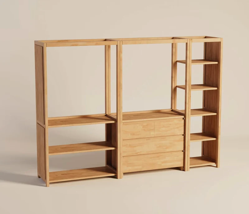 Dressing modulable en bois massif AVA