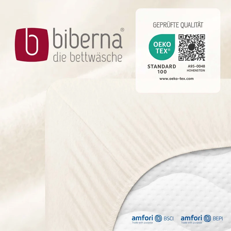 biberna Feinbiber-Stretch Spannbetttuch (0002542)