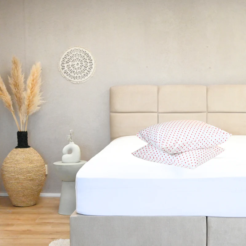 HappyBed Kussensloop | Sweethearts | Set van 2 | 100% Katoen