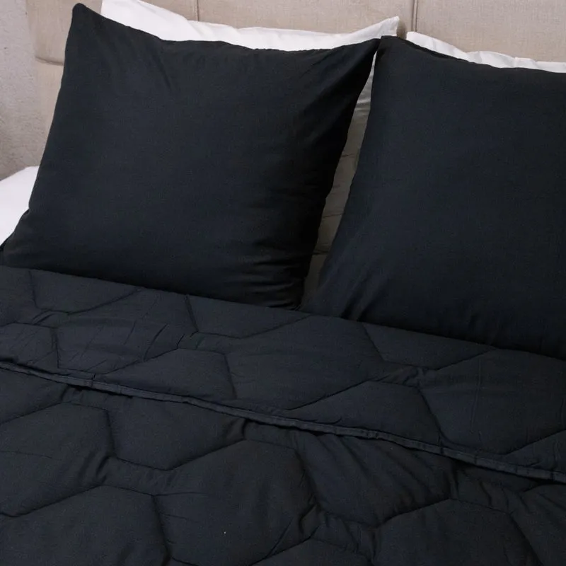 Wasbaar All Season Dekbed | Original | Black | Instopstrook