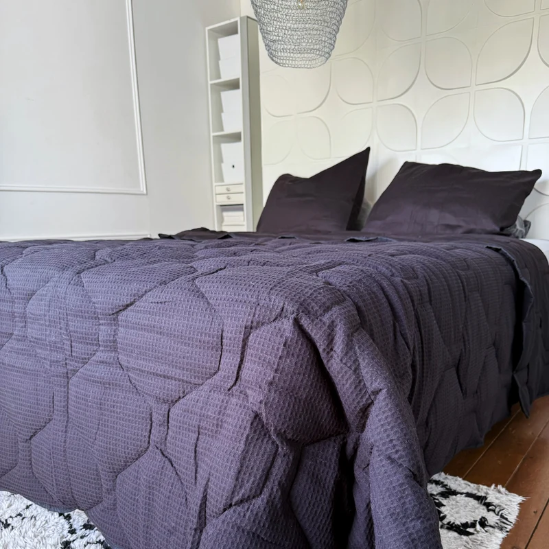HappyBed Dekbed | Wafel Black | Voor het hele jaar