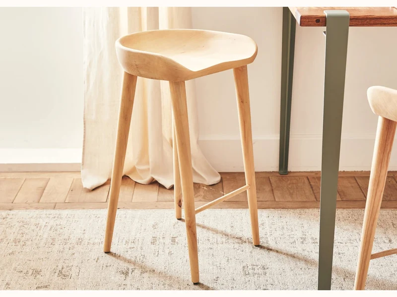 Tabouret en bois LYRA
