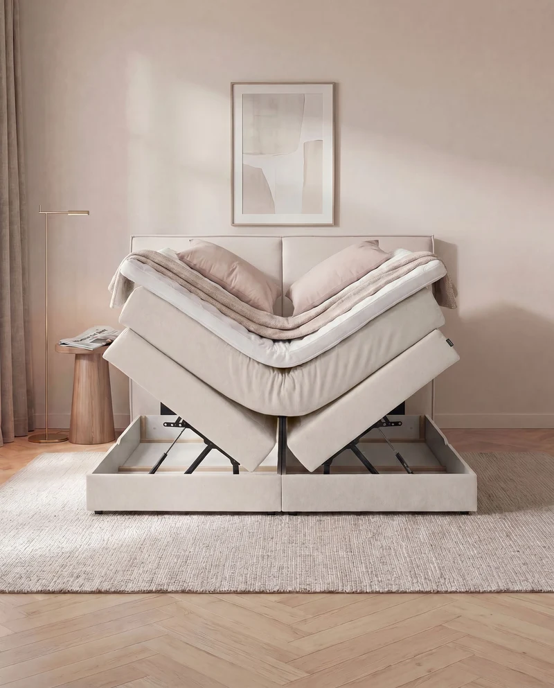 Boxspringbett River – mit Bettkasten oder elektrisch verstellbar