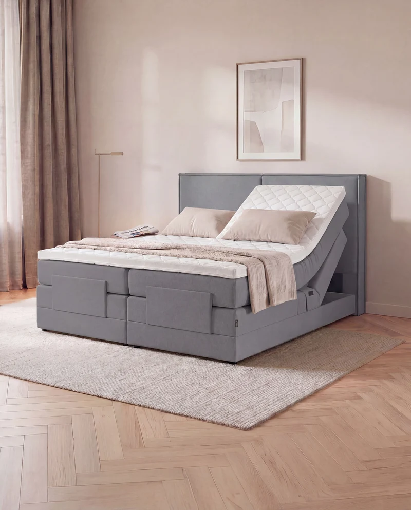 Boxspringbett River – mit Bettkasten oder elektrisch verstellbar