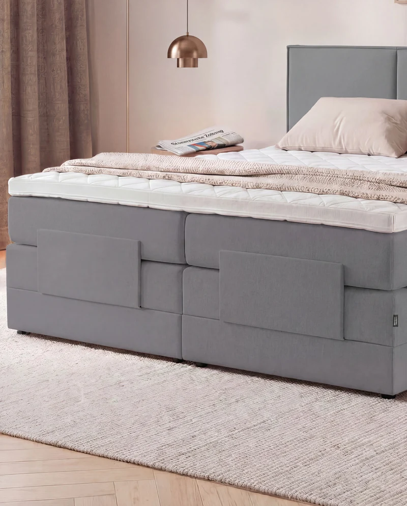 Boxspringbett River – mit Bettkasten oder elektrisch verstellbar