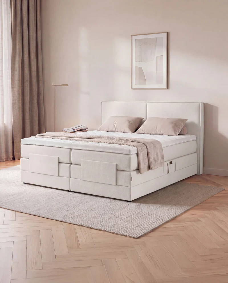Boxspringbett River – mit Bettkasten oder elektrisch verstellbar
