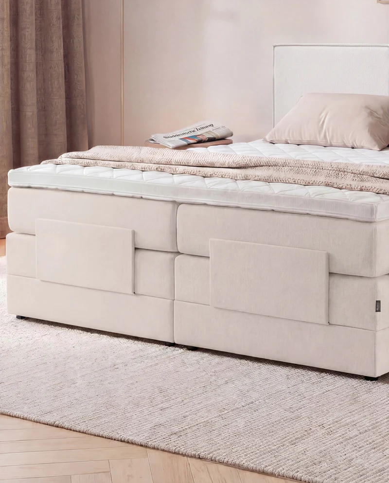 Boxspringbett River – mit Bettkasten oder elektrisch verstellbar