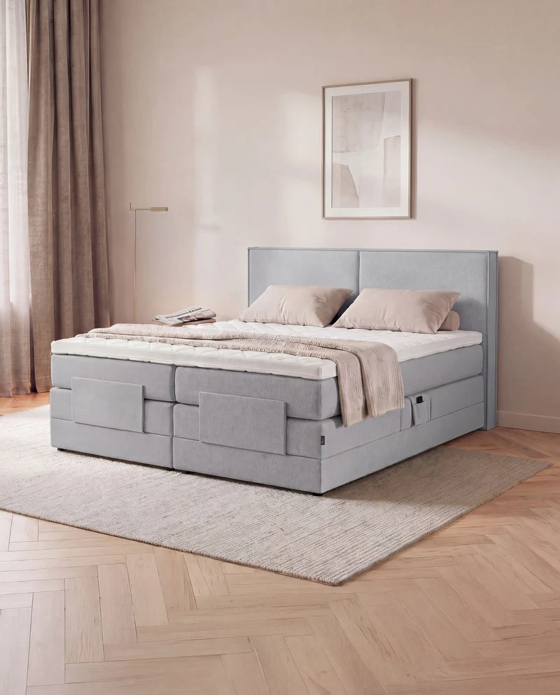 Boxspringbett River – mit Bettkasten oder elektrisch verstellbar