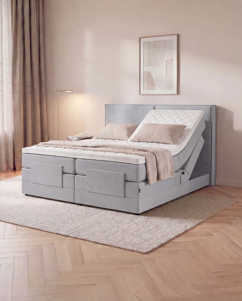 Boxspringbett River – mit Bettkasten oder elektrisch verstellbar