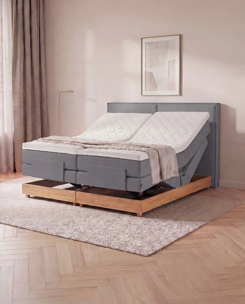Boxspringbett River – mit Bettkasten oder elektrisch verstellbar