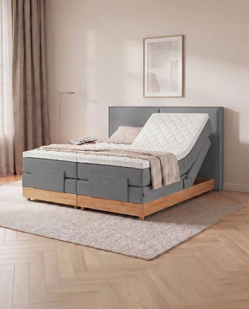 Boxspringbett River – mit Bettkasten oder elektrisch verstellbar