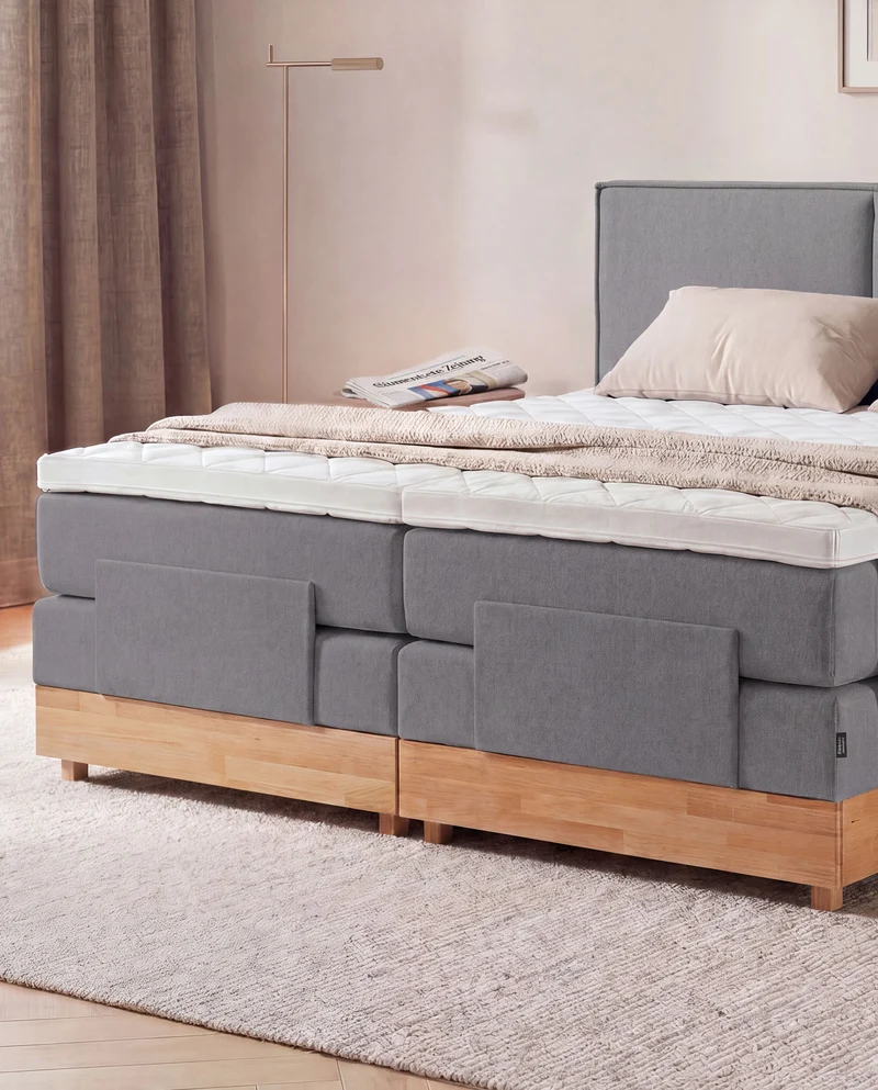 Boxspringbett River – mit Bettkasten oder elektrisch verstellbar