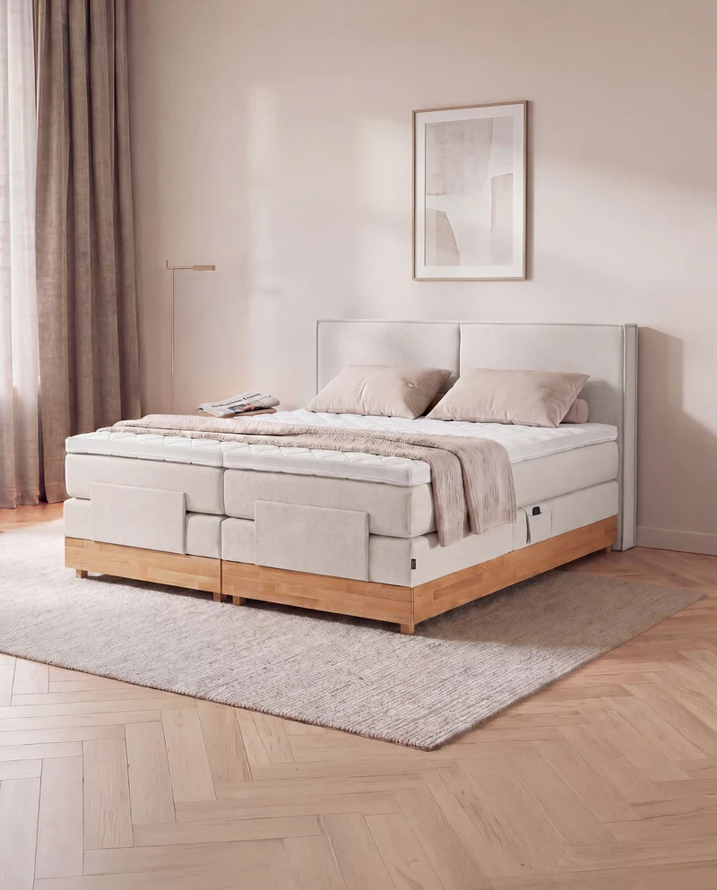 Boxspringbett River – mit Bettkasten oder elektrisch verstellbar