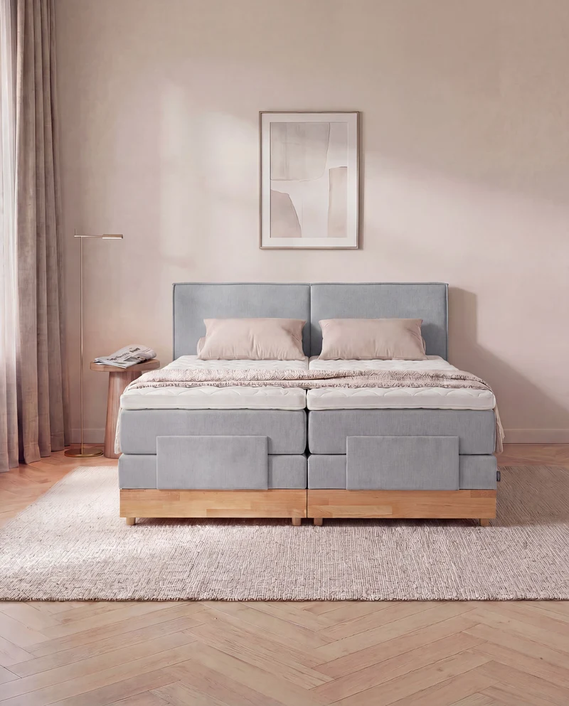 Boxspringbett River – mit Bettkasten oder elektrisch verstellbar