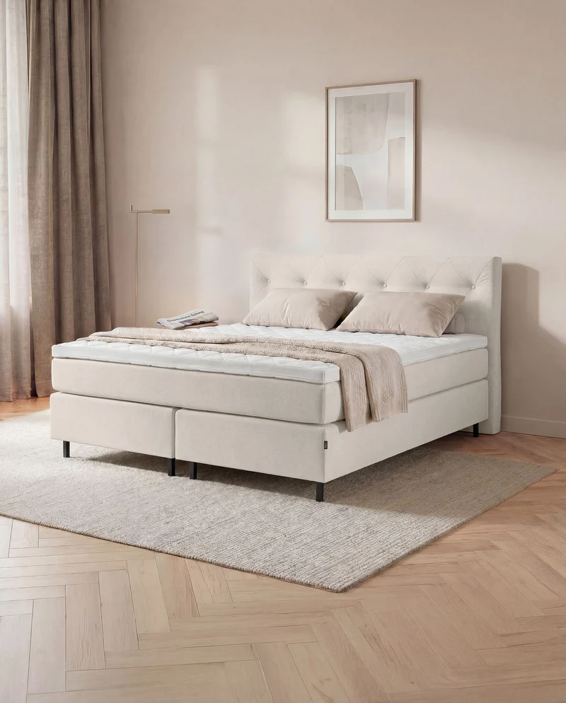 Boxspringbett Atla – mit Bettkasten oder elektrisch verstellbar