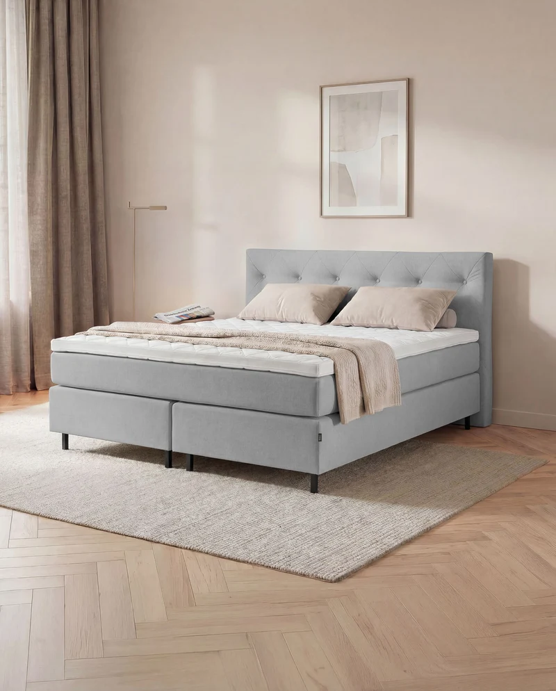 Boxspringbett Atla – mit Bettkasten oder elektrisch verstellbar