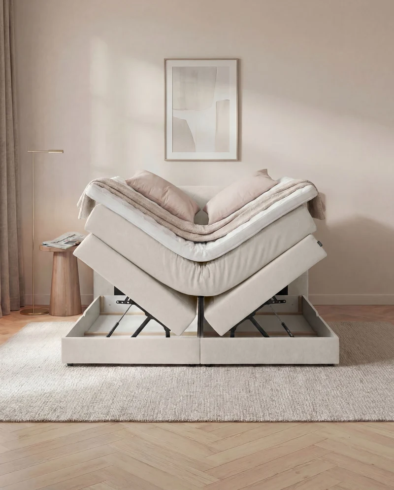 Boxspringbett Atla – mit Bettkasten oder elektrisch verstellbar