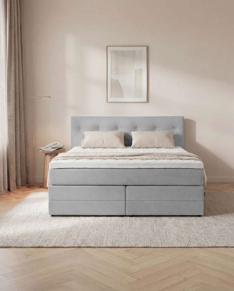 Boxspringbett Atla – mit Bettkasten oder elektrisch verstellbar