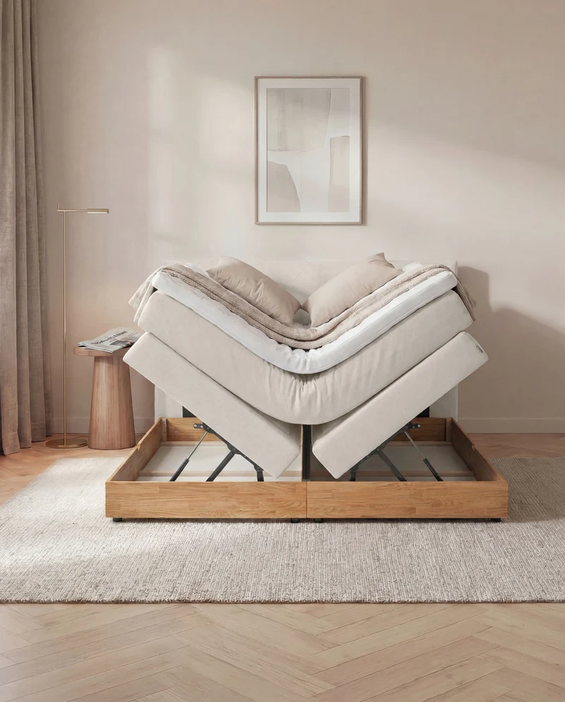 Boxspringbett Atla – mit Bettkasten oder elektrisch verstellbar