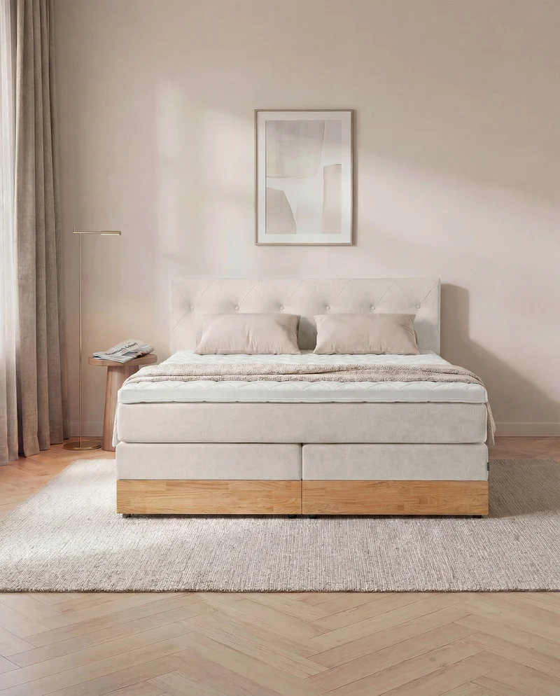 Boxspringbett Atla – mit Bettkasten oder elektrisch verstellbar