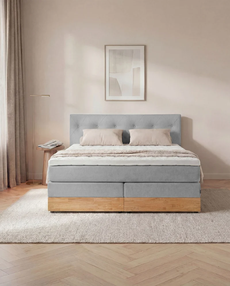 Boxspringbett Atla – mit Bettkasten oder elektrisch verstellbar