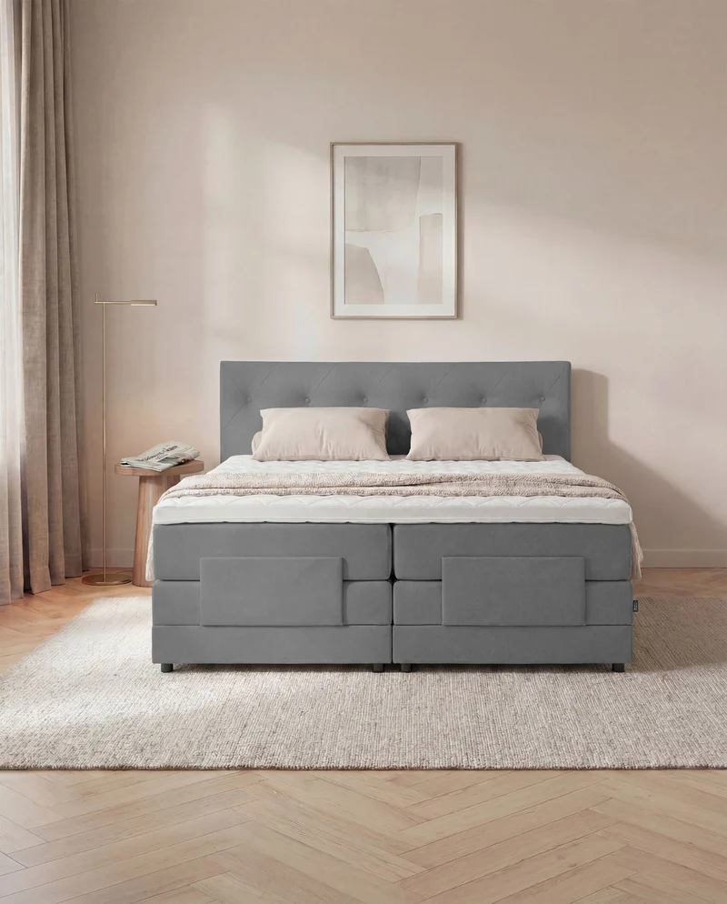 Boxspringbett Atla – mit Bettkasten oder elektrisch verstellbar