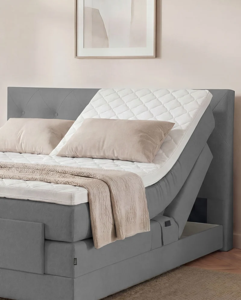 Boxspringbett Atla – mit Bettkasten oder elektrisch verstellbar
