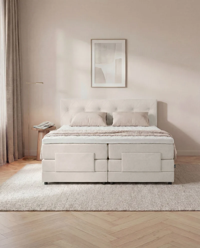 Boxspringbett Atla – mit Bettkasten oder elektrisch verstellbar