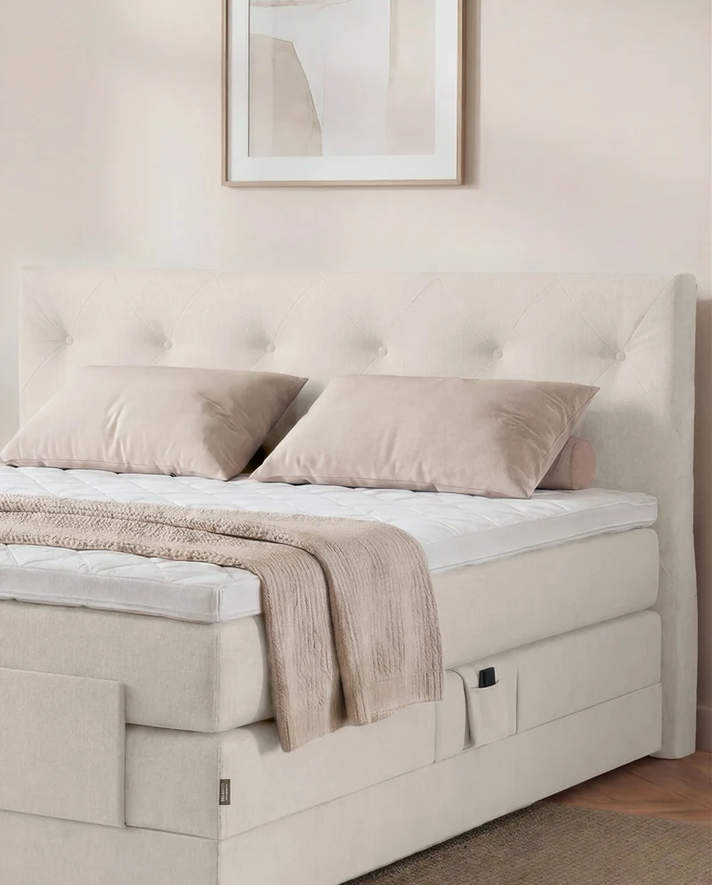 Boxspringbett Atla – mit Bettkasten oder elektrisch verstellbar