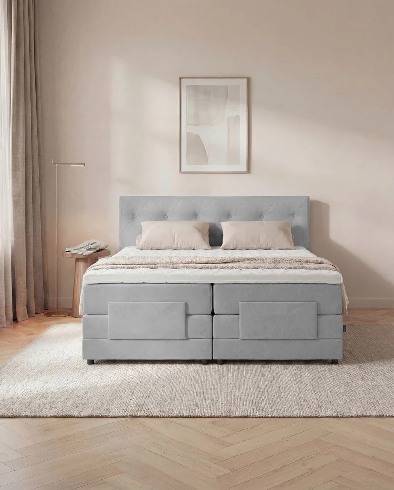 Boxspringbett Atla – mit Bettkasten oder elektrisch verstellbar