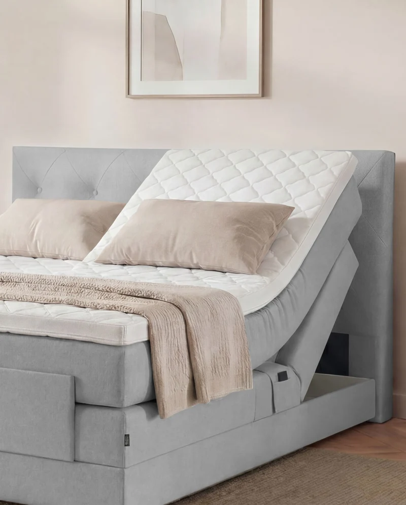 Boxspringbett Atla – mit Bettkasten oder elektrisch verstellbar