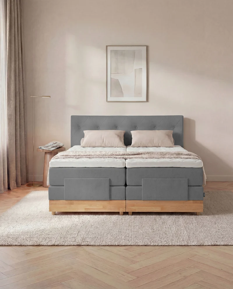 Boxspringbett Atla – mit Bettkasten oder elektrisch verstellbar