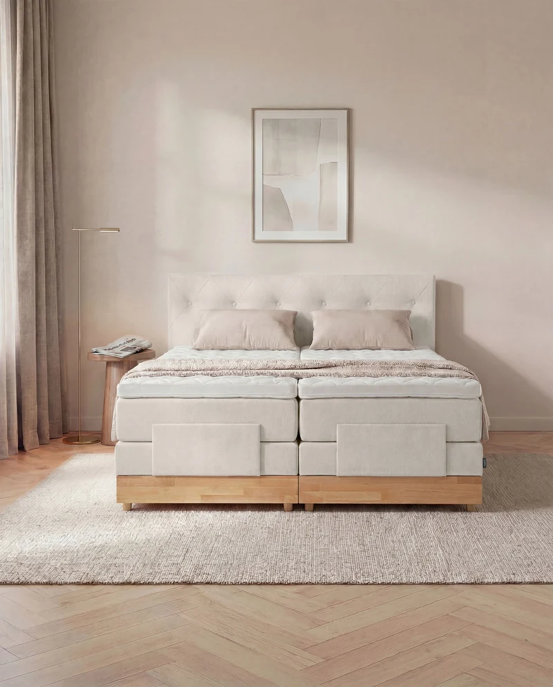 Boxspringbett Atla – mit Bettkasten oder elektrisch verstellbar