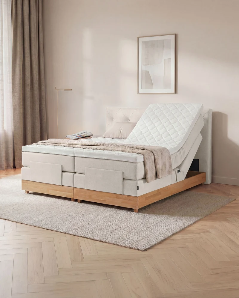 Boxspringbett Atla – mit Bettkasten oder elektrisch verstellbar