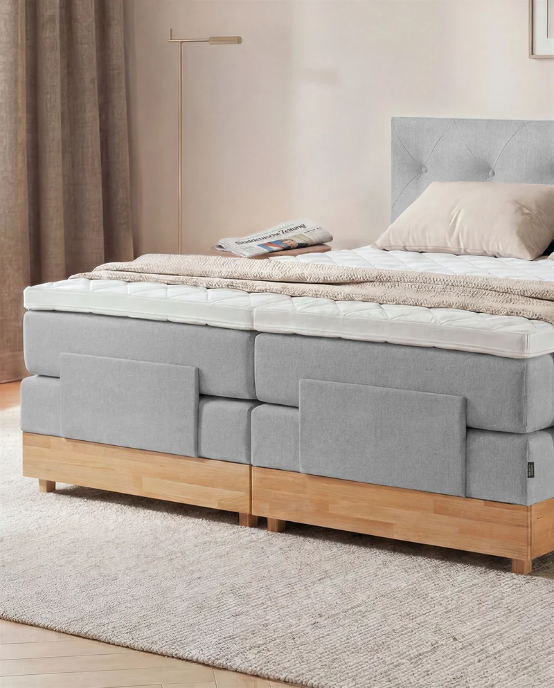 Boxspringbett Atla – mit Bettkasten oder elektrisch verstellbar