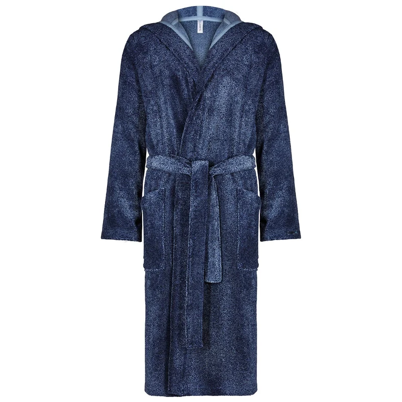 Taubert Eric langer Kapuzen-Bademantel 120 cm Blau