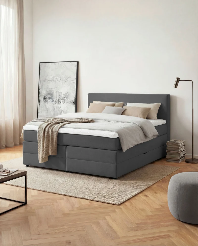 Boxspringbett Mono mit Bettkasten
