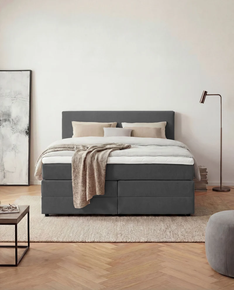 Boxspringbett Mono mit Bettkasten