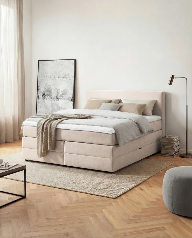 Boxspringbett Mono mit Bettkasten