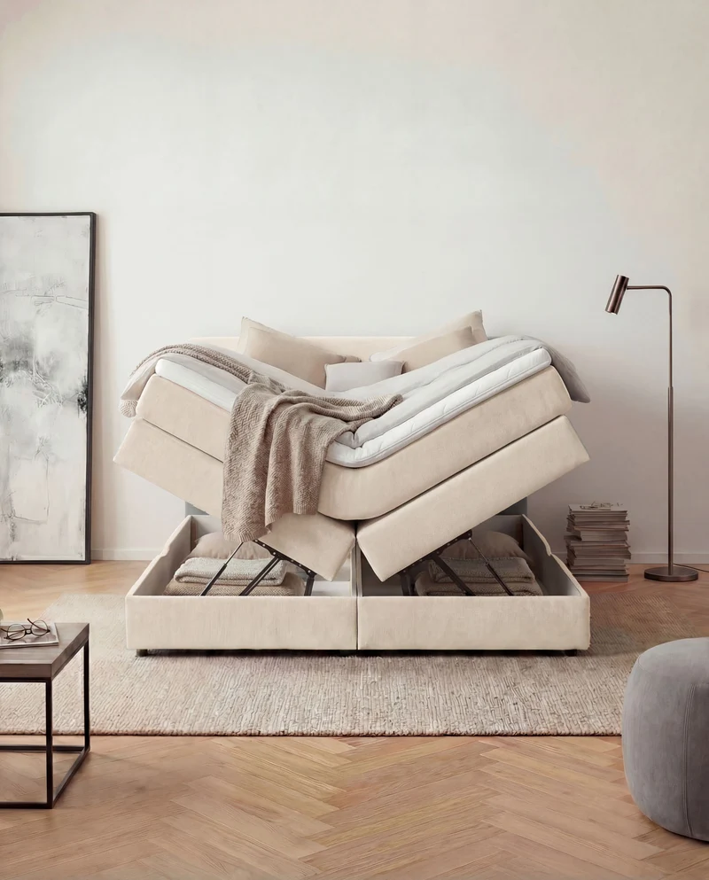Boxspringbett Mono mit Bettkasten