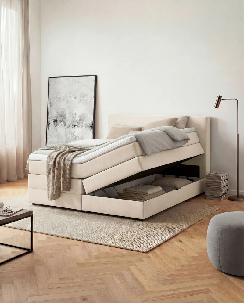 Boxspringbett Mono mit Bettkasten