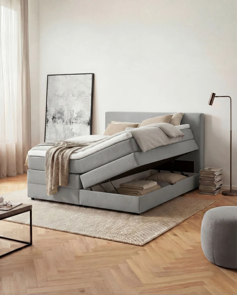 Boxspringbett Mono mit Bettkasten