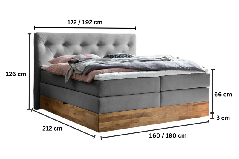 Boxspringbett Aria mit Bettkasten