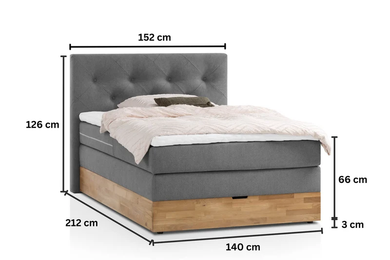 Boxspringbett Aria mit Bettkasten