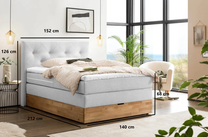 Boxspringbett Aria mit Bettkasten