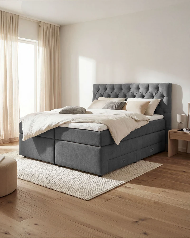 Boxspringbett Nora mit Stauraum